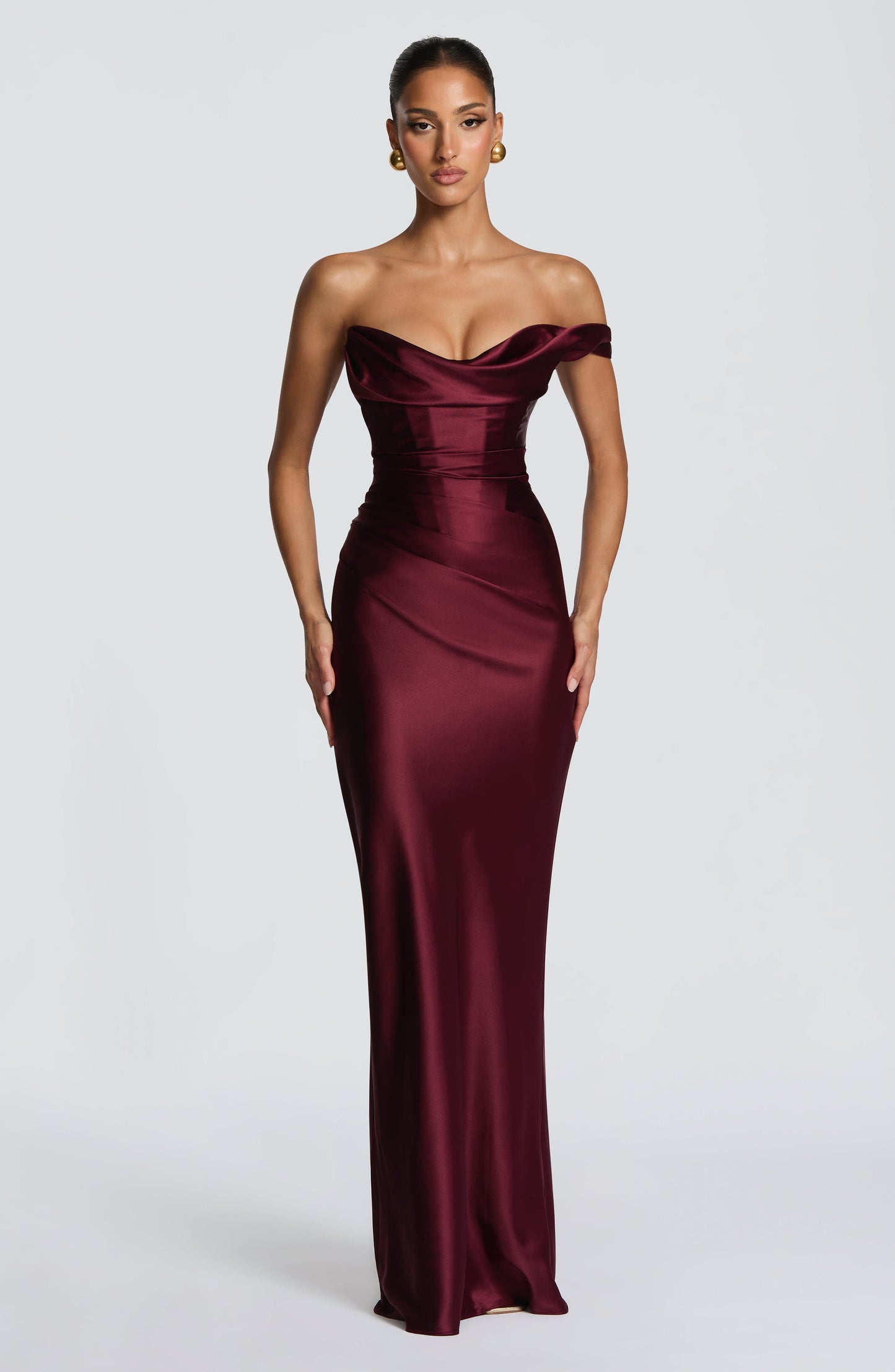 Brianna | Women's Evening One Shoulder Satin Dress