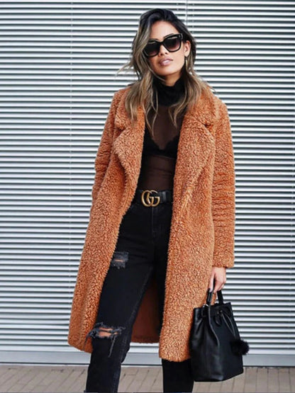 Eliza | Women's Long Teddy Trenchcoat