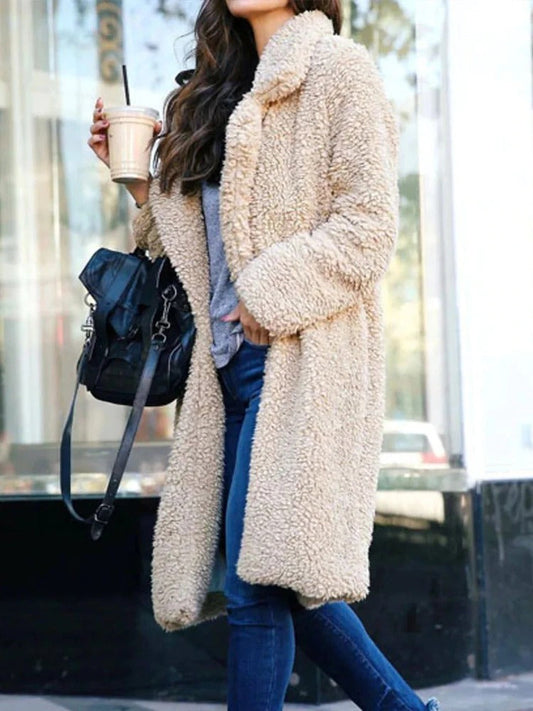 Eliza | Women's Long Teddy Trenchcoat