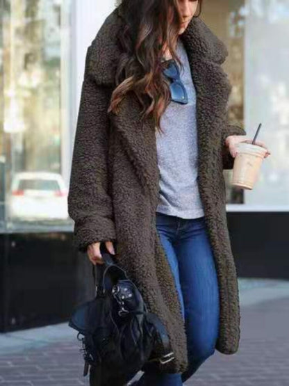 Eliza | Women's Long Teddy Trenchcoat