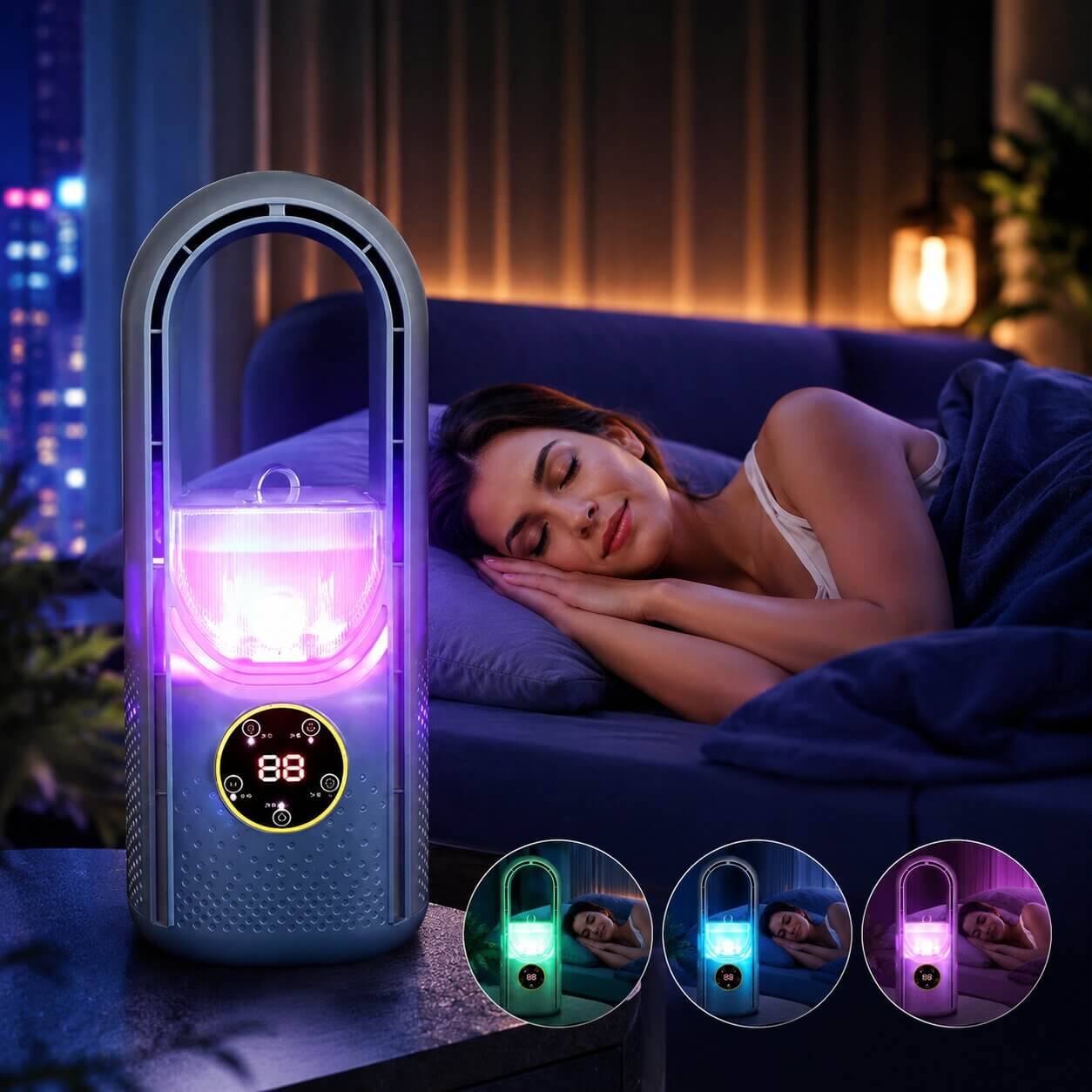Portable Tower Fan | Bladeless Portable For Summer