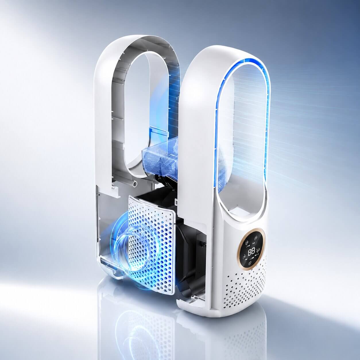 Portable Tower Fan | Bladeless Portable For Summer